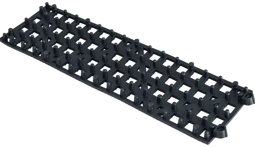 Barstuff Gläserabstellmatte schwarz - 9x31cm