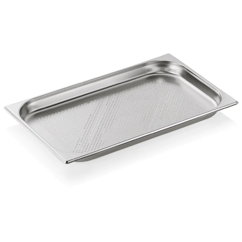 Barstuff GN 1/1 Behälter, Bodenlochung, CNS - H 4cm (Serie GN CORE)