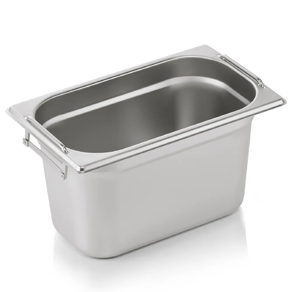 Barstuff GN 1/4 Behälter, mit Fallgriffen, CNS - 15cm (Serie GN CORE)