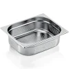 Barstuff GN 1/2 Behälter, mit Seiten- & Bodenlochung,CNS, GN ESSENTIALS - 10cm (6 Stk.)
