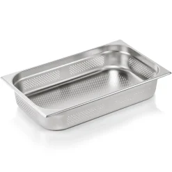 Barstuff GN 1/1 Behälter, mit Seiten- & Bodenlochung,CNS, GN ESSENTIALS - 10cm (6 Stk.)