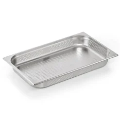 Barstuff GN 1/1 Behälter, mit Seiten- & Bodenlochung, CNS, GN ESSENTIALS - 6,5cm (6 Stk.)