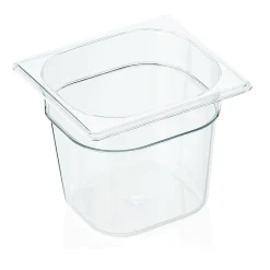Barstuff GN 1/6 Behälter mit Skalierung, Polycarbonat transparent - H 15cm (Serie GN 94)