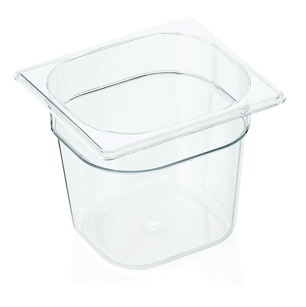 Barstuff GN 1/6 Behälter mit Skalierung, Polycarbonat transparent - H 15cm (Serie GN 94)