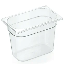 Barstuff GN 1/4 Behälter mit Skalierung, Polycarbonat transparent - H 20cm (Serie GN 94)