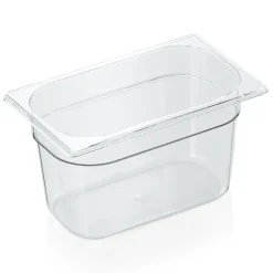 Barstuff GN 1/4 Behälter mit Skalierung, Polycarbonat transparent - H 15cm (Serie GN 94)