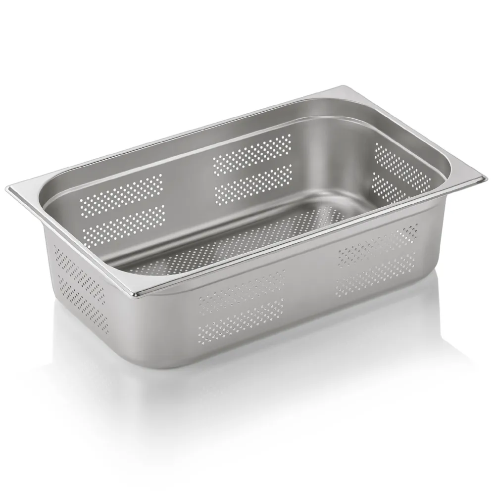 Barstuff GN 1/1 Behälter, Seiten- & Bodenlochung, CNS - H 15cm (Serie GN CORE)