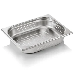 Barstuff GN 1/2 Behälter, Seiten- & Bodenlochung, CNS - H 6,5cm (Serie GN CORE)