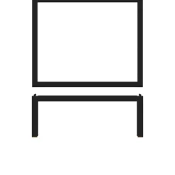 Barstuff GN 1/2 Büffetständer Luxor, Stahl schwarz - 32,5x26,5x12cm