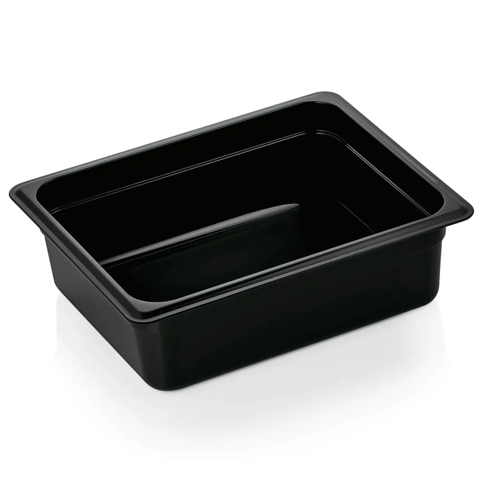Barstuff GN 1/2 Gastronormbehälter 100mm Tiefe - PC schwarz (Serie GN 96)