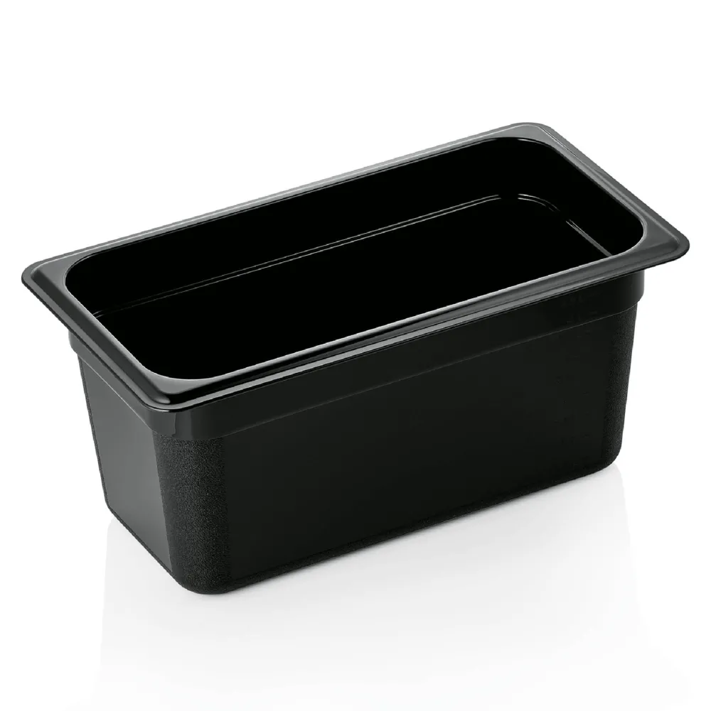 Barstuff GN 1/3 Gastronormbehälter 150mm Tiefe - PC schwarz (Serie GN 96)