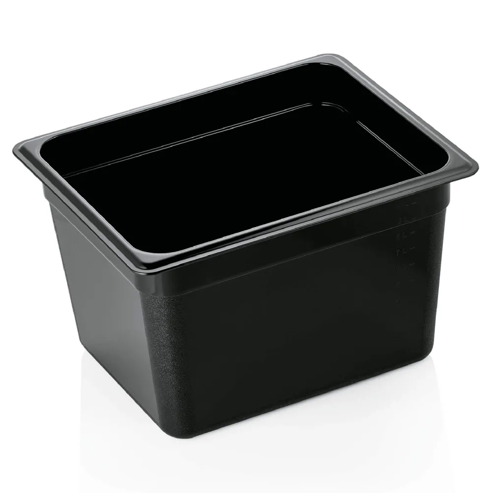 Barstuff GN 1/2 Gastronormbehälter 200mm Tiefe - PC schwarz (Serie GN 96)