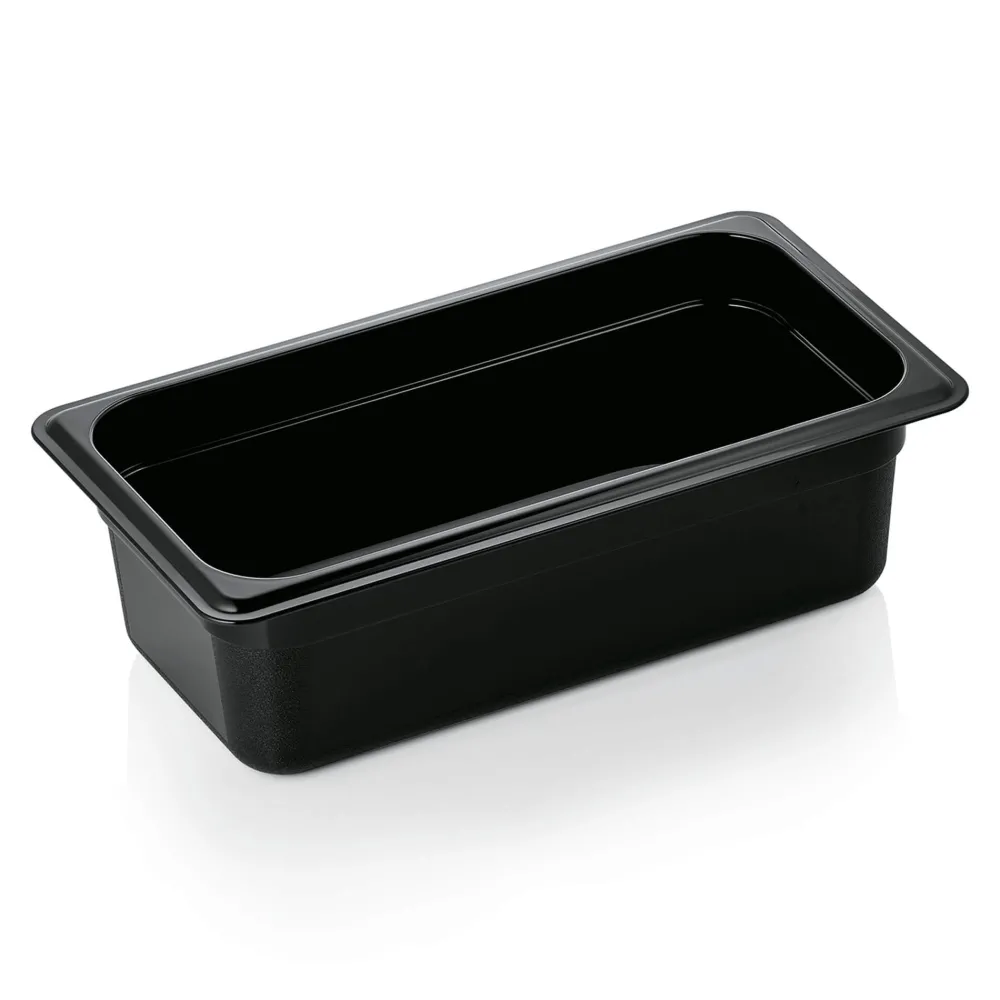 Barstuff GN 1/3 Gastronormbehälter 100mm Tiefe - PC schwarz (Serie GN 96)