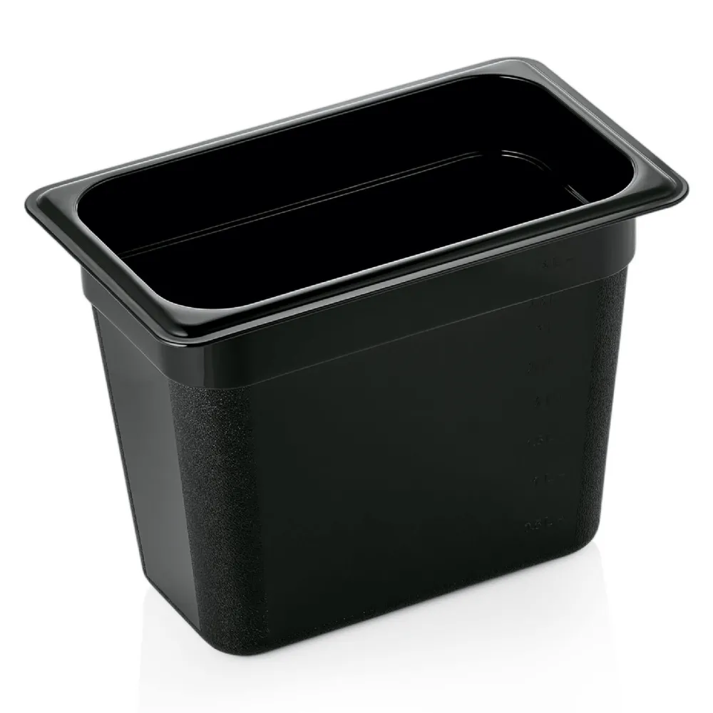 Barstuff GN 1/4 Gastronormbehälter 200mm Tiefe - PC schwarz (Serie GN 96)
