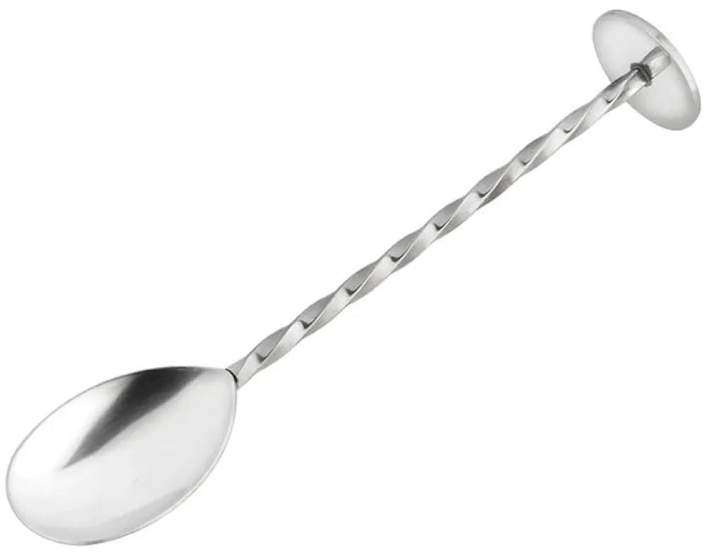 Barstuff G&T Barlöffel mit Disc, gedreht, Edelstahl - 15cm