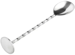 Barstuff G&T Barlöffel mit Disc, gedreht, Edelstahl - 15cm