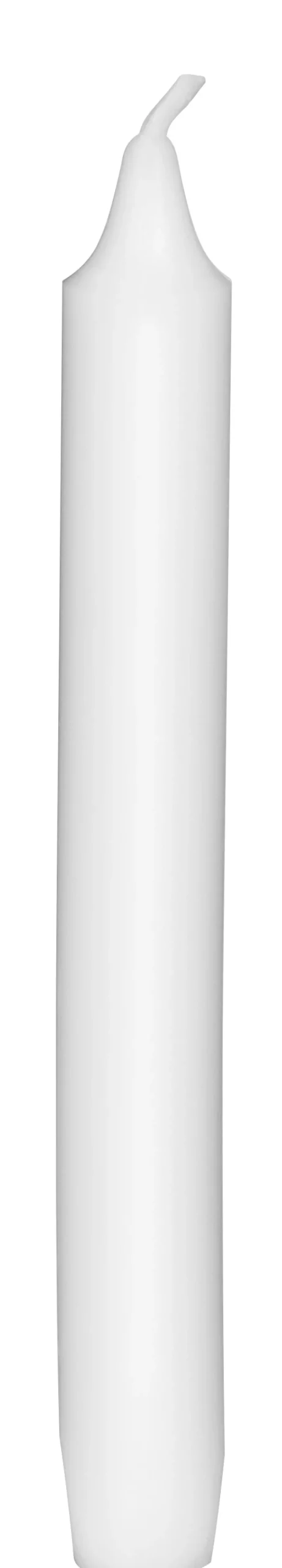 Barstuff Haushaltskerzen mit Dornenloch, Gies, 19,4x2,2cm - weiß (160 Stk.)