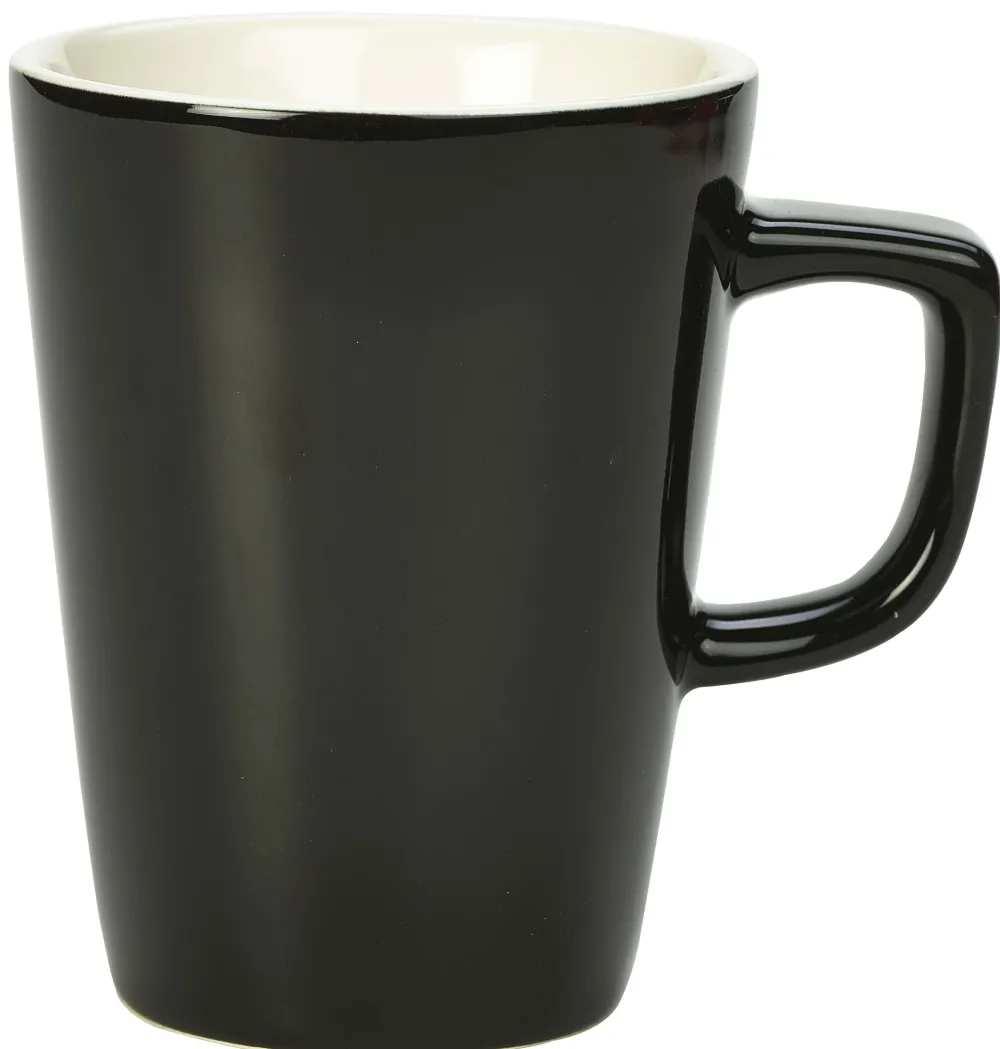 Barstuff Henkelbecher schwarz - 340ml (6 Stk.)