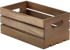 Barstuff Holzkiste, Dark Rustic Braun - 27x16x12cm