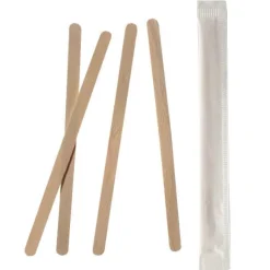 Barstuff Holz-Rührstäbchen, 140mm - 1000 Stk. (einzeln gehüllt)