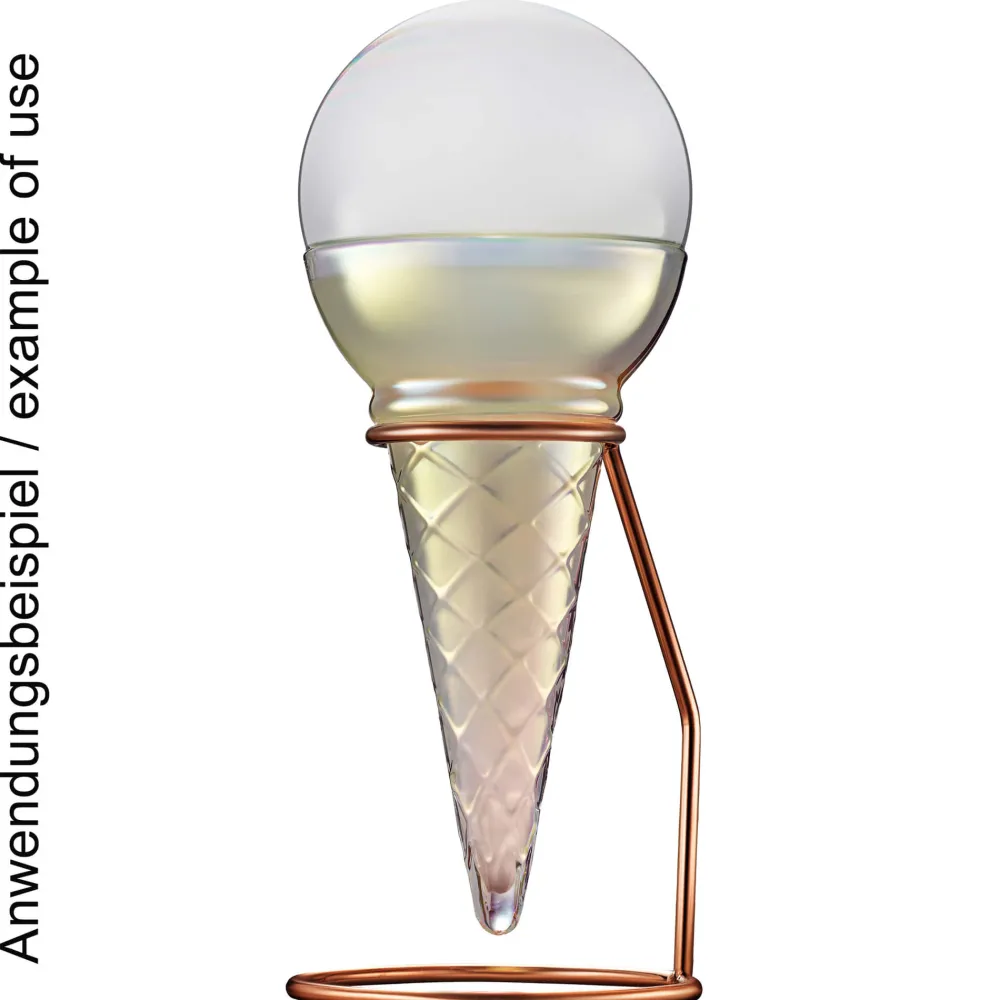 Barstuff Ice Cream Glas mit Ständer, Flavour Blaster - 150ml (6 Stk.)