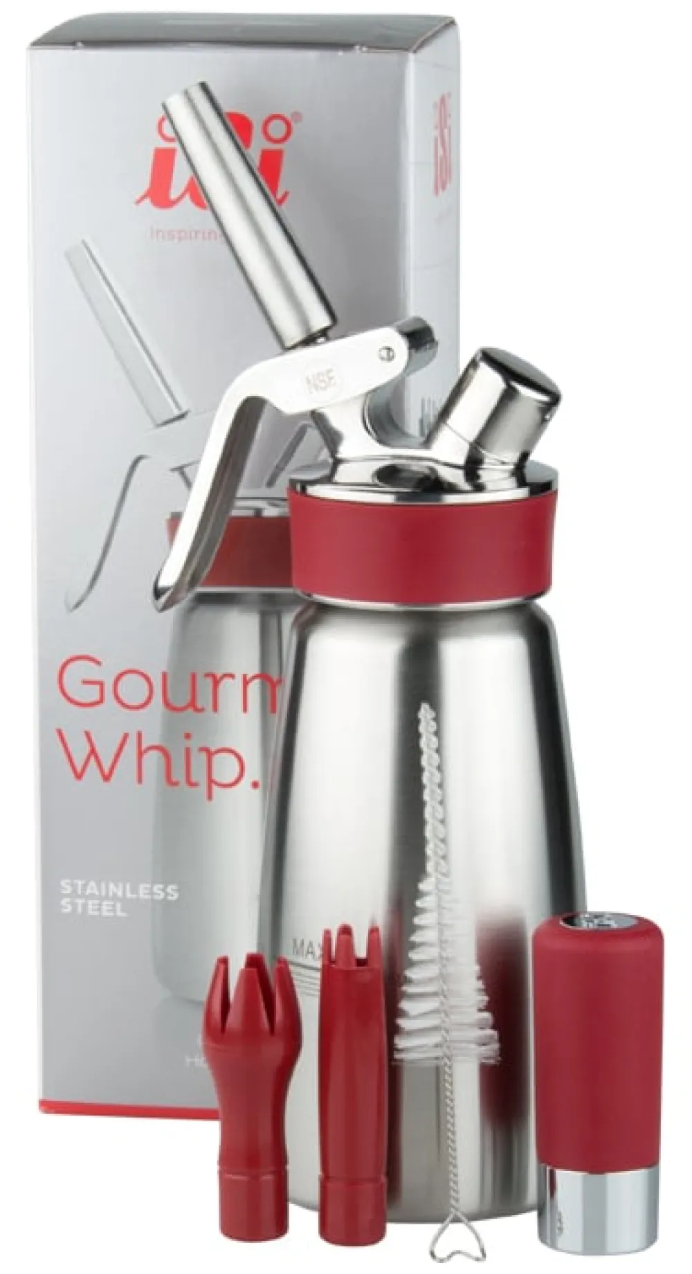 Barstuff iSi Sahnebereiter "Gourmet Whip PLUS", Edelstahl - 0,25l