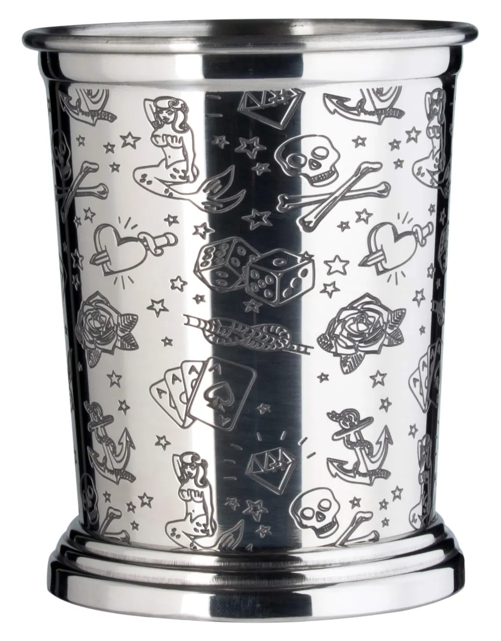 Barstuff Julep Becher Tattoo, Urban Bar - Edelstahl (400ml)
