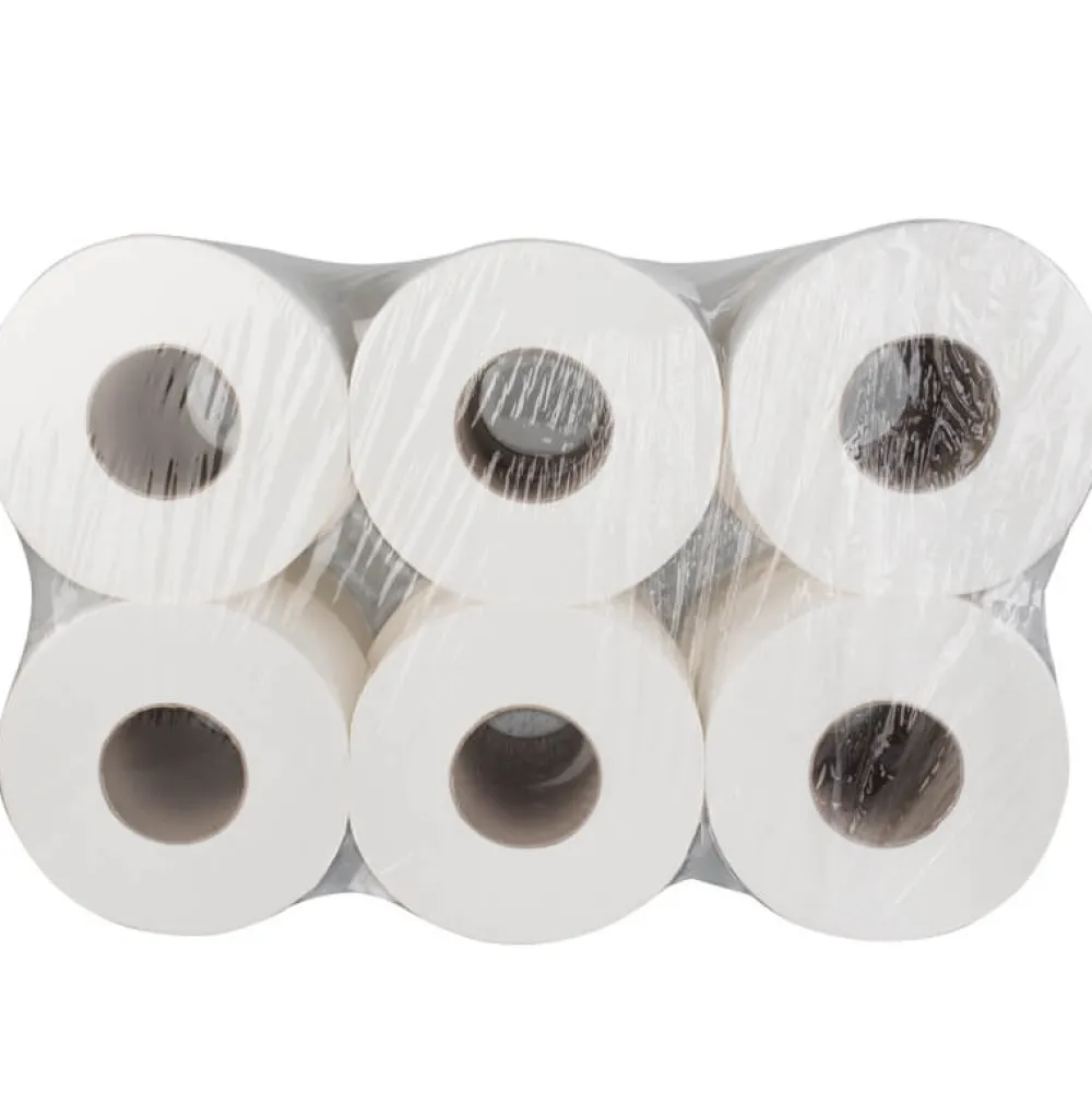 Barstuff Jumbo Toilettenpapier, Zellstoff, 2-lagig - weiß (12 Rollen)