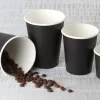 Barstuff Kaffeebecher Fiesta, Pappe, schwarz - 0,4l (50 Stk.)