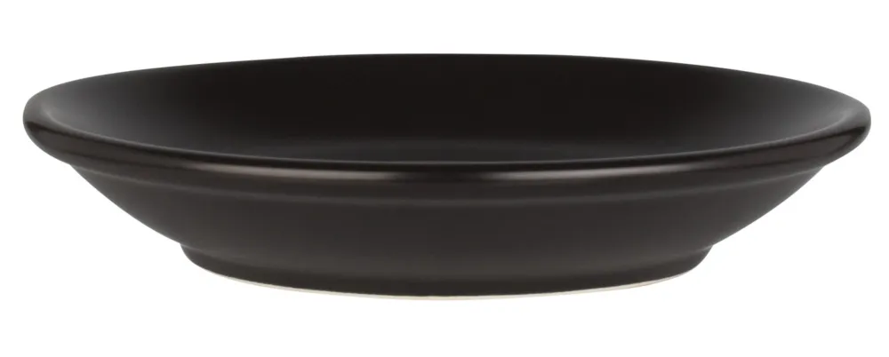 Barstuff Kaffeetasse & Untertasse Barista, Porzellan schwarz - 160ml (12 Sets)