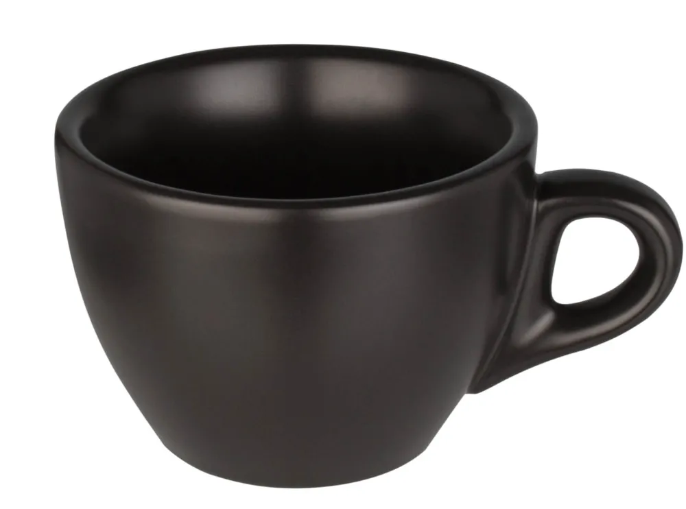 Barstuff Kaffeetasse Barista, Porzellan schwarz - 160ml (6 Stk.)