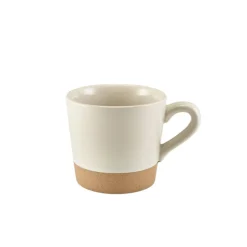 Barstuff Kaffeetasse Kava Steingut weiß – 340 ml (6 Stk.)