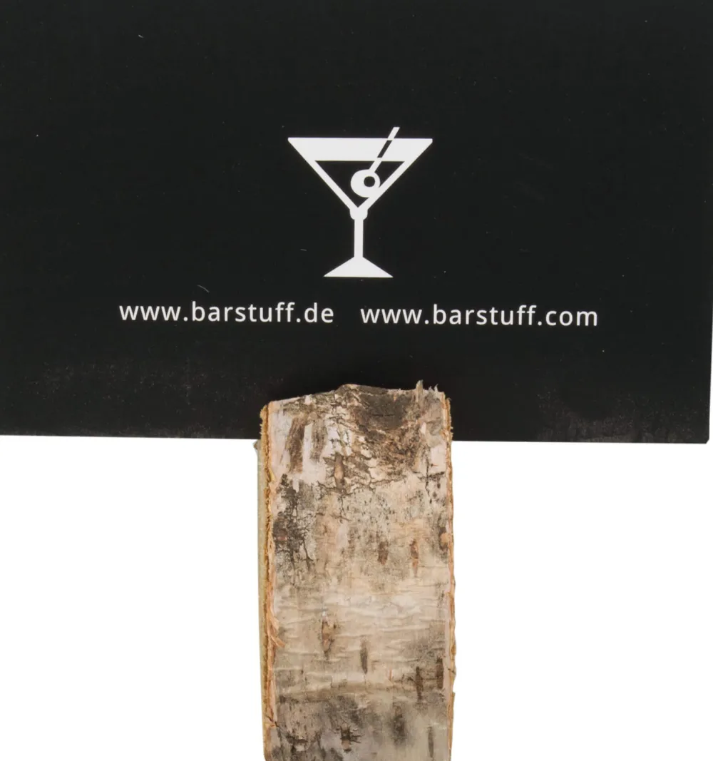 Barstuff Kartenhalter Birke, Baumscheibe Birke - ca. 6,5cm