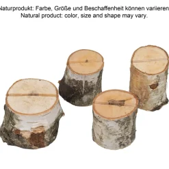 Barstuff Kartenhalter Birke, Baumstamm Optik - ca. 4cm