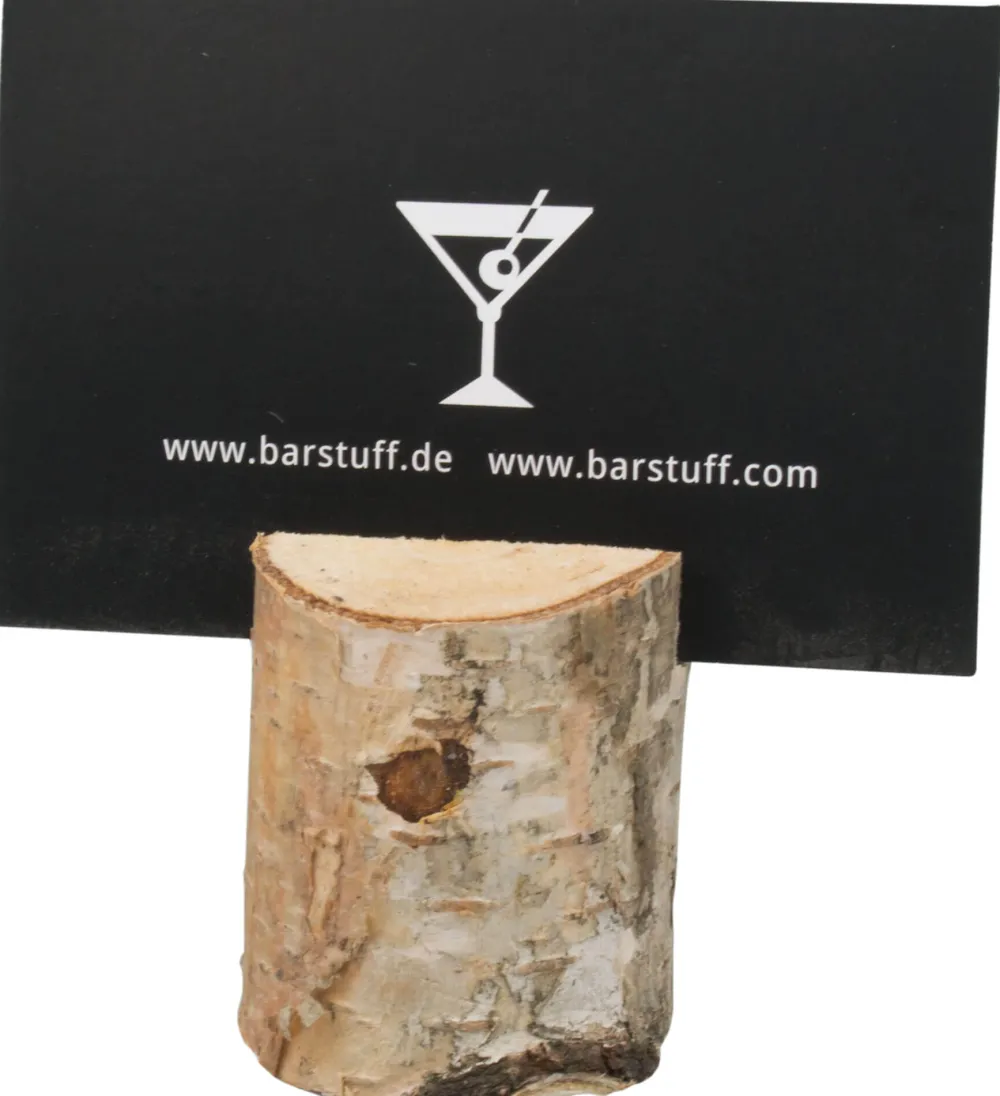 Barstuff Kartenhalter Birke, Baumstamm Optik - ca. 4cm