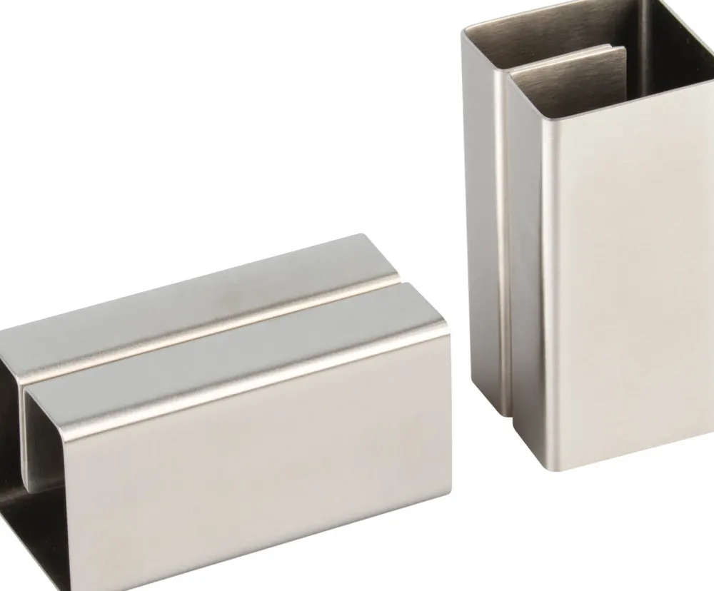 Barstuff Kartenhalter Edelstahl - 8,5x4x4cm (2 Stk.)