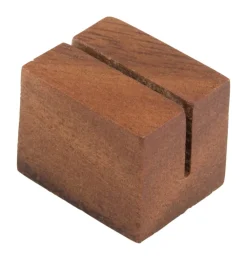 Barstuff Kartenhalter Holz mini, braun - 3x2,5x2,5cm