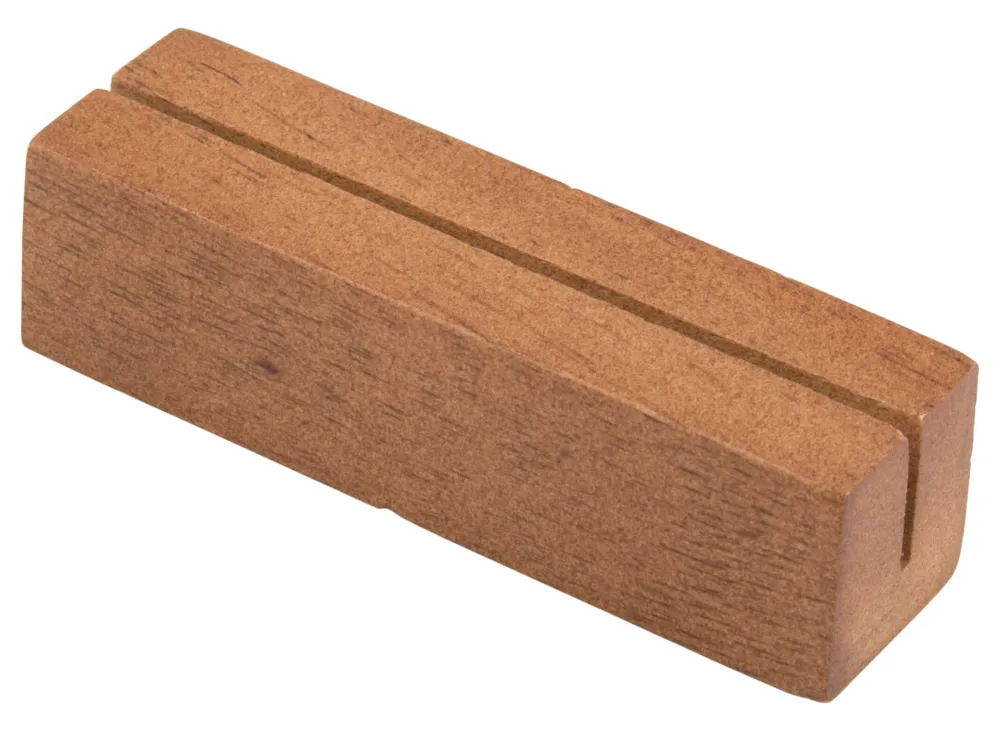 Barstuff Kartenhalter länglich, Holz, braun - 9x2,5x2,5cm