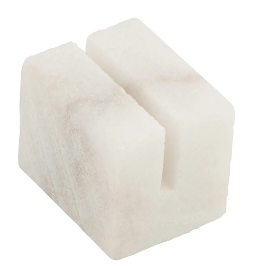 Barstuff Kartenhalter Marmor mini, weiß-grau - 3x2,5x2,5cm