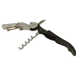 Barstuff Kellnermesser groß, Edelstahl - schwarzer Griff