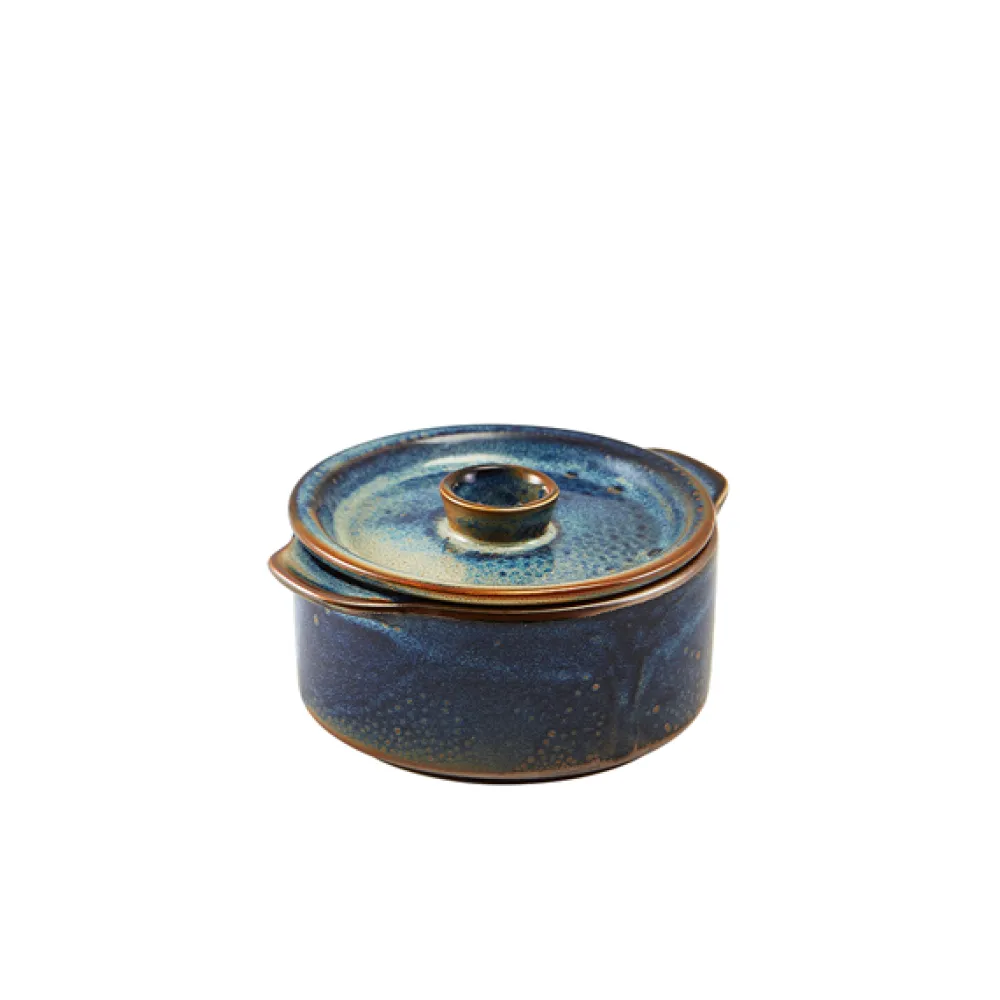 Barstuff Kleine Auflaufform mit Deckel Terra Aqua Blue – 10,4 cm (6 Stk.)