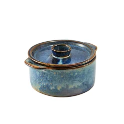 Barstuff Kleine Auflaufform mit Deckel Terra Aqua Blue – 14 cm (6 Stk.)