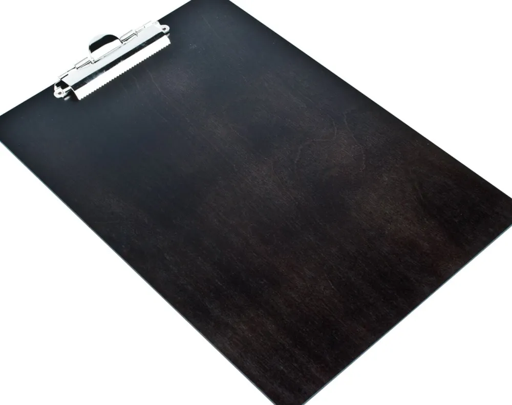 Barstuff Klemmbrett DIN A4, Holz - schwarz