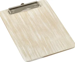 Barstuff Klemmbrett DIN A5, Holz - weiß