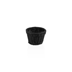 Barstuff Korb rund, Polypropylen schwarz - 13x10cm