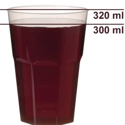 Barstuff Kunststoffbecher Mehrweg light, Polypropylen - 320ml, 0,3l FS (30 Stk.)