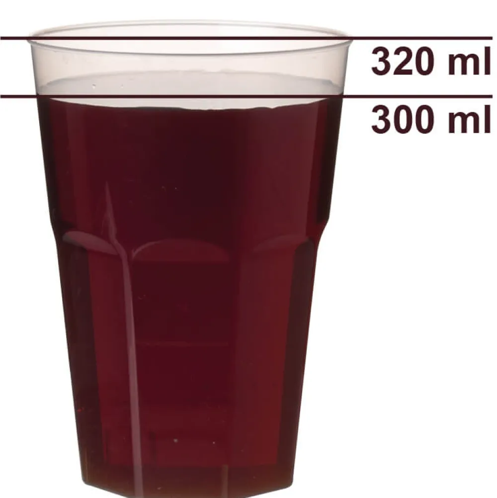 Barstuff Kunststoffbecher Mehrweg light, Polypropylen - 320ml, 0,3l FS (30 Stk.)