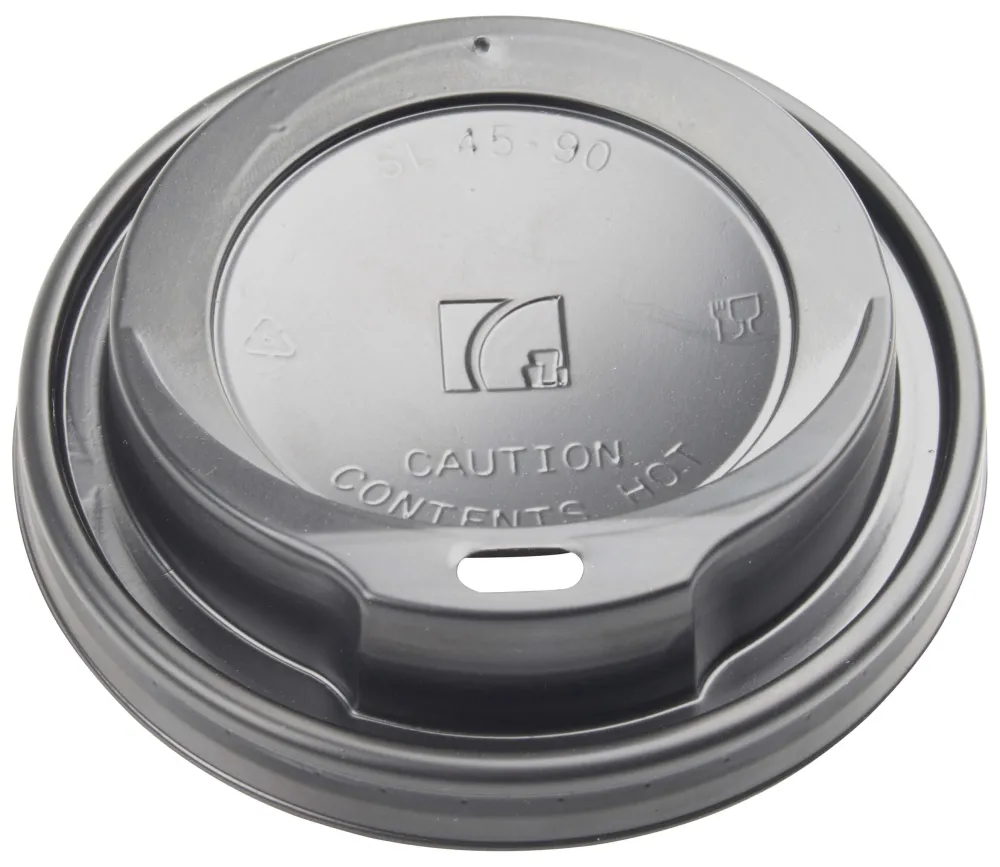 Barstuff 0,3l + 0,4l Kaffeebecherdeckel schwarz, Eco - 100 Stk.
