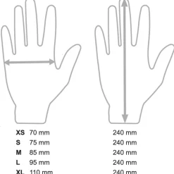 Barstuff Latex-Handschuhe weiß, puderfrei - M (100 Stk.)