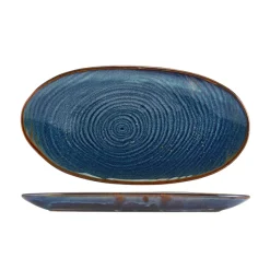 Barstuff Längliche Platte Terra Aqua Blue Organic – 31 cm (6 Stk.)